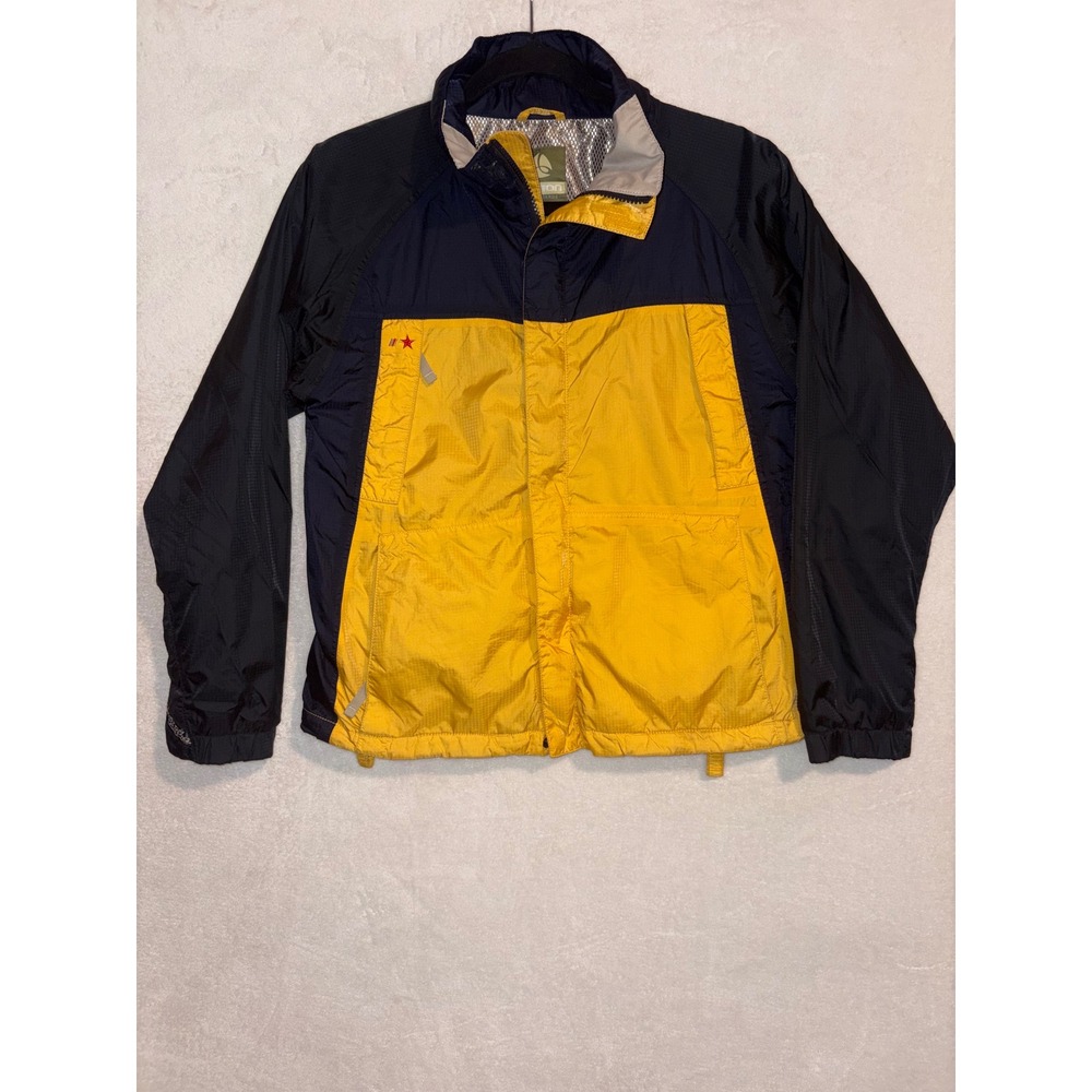 Burton‎ Tactic Snowboard Jacket Womens XS Yellow Black Ripstop Insulated Zip